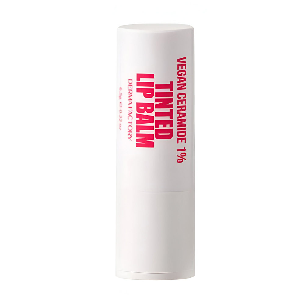 Веганський бальзам-тінт для губ Derma Factory Vegan Ceramide 1% Tinted Lip Balm з церамідами 1%, 6.5 г